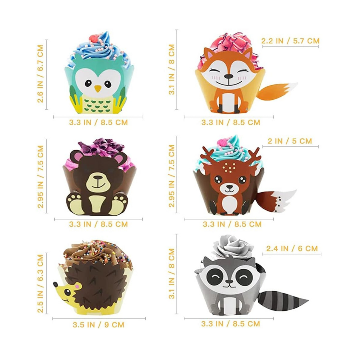 Woodland Cupcake Wrappers Set