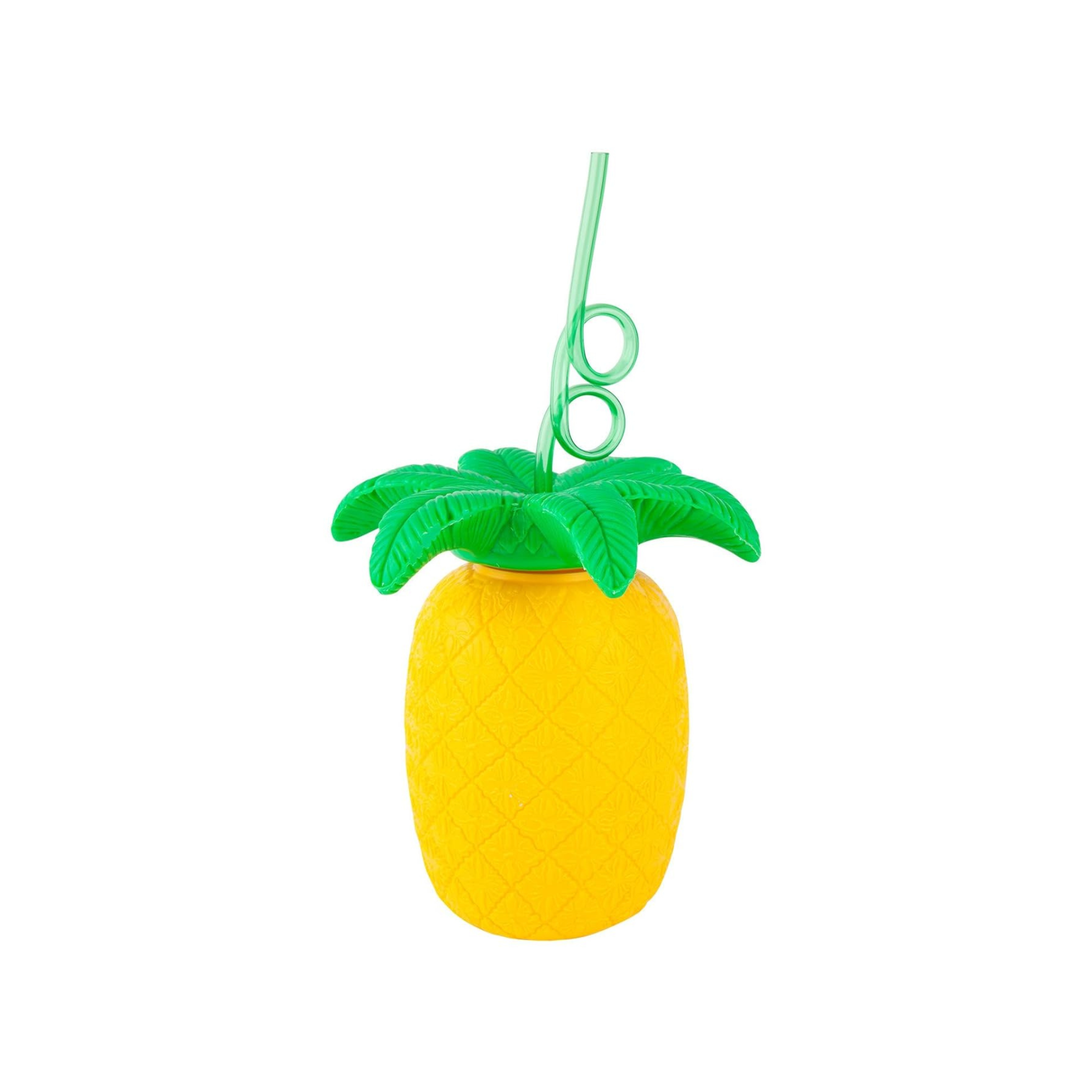 Fruit Shaped Beach Tumbler with Twisty Straw