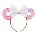 Load image into Gallery viewer, Sparkly Bows Donuts Ears Party Headband
