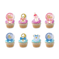 Load image into Gallery viewer, Boy or Girl Cake Cupcake Toppers Set
