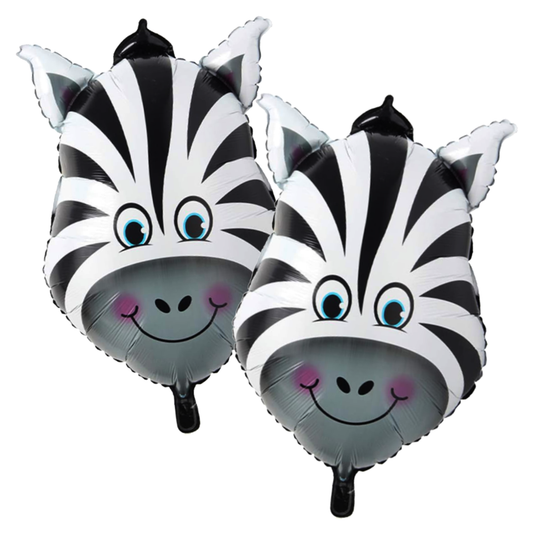 Animal Head Safari Foil Balloon (Zebra Head)