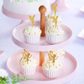 Load image into Gallery viewer, Gold Glitter Fairy Theme Cupcake Toppers Set
