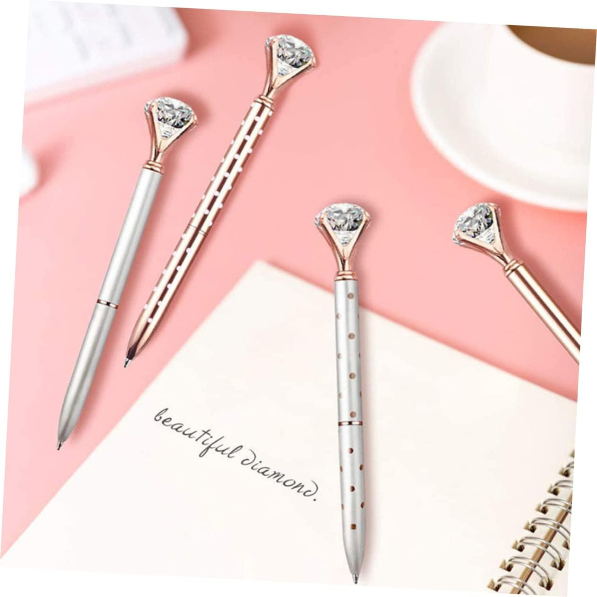 Metallic Diamond Ballpoint Pens Set