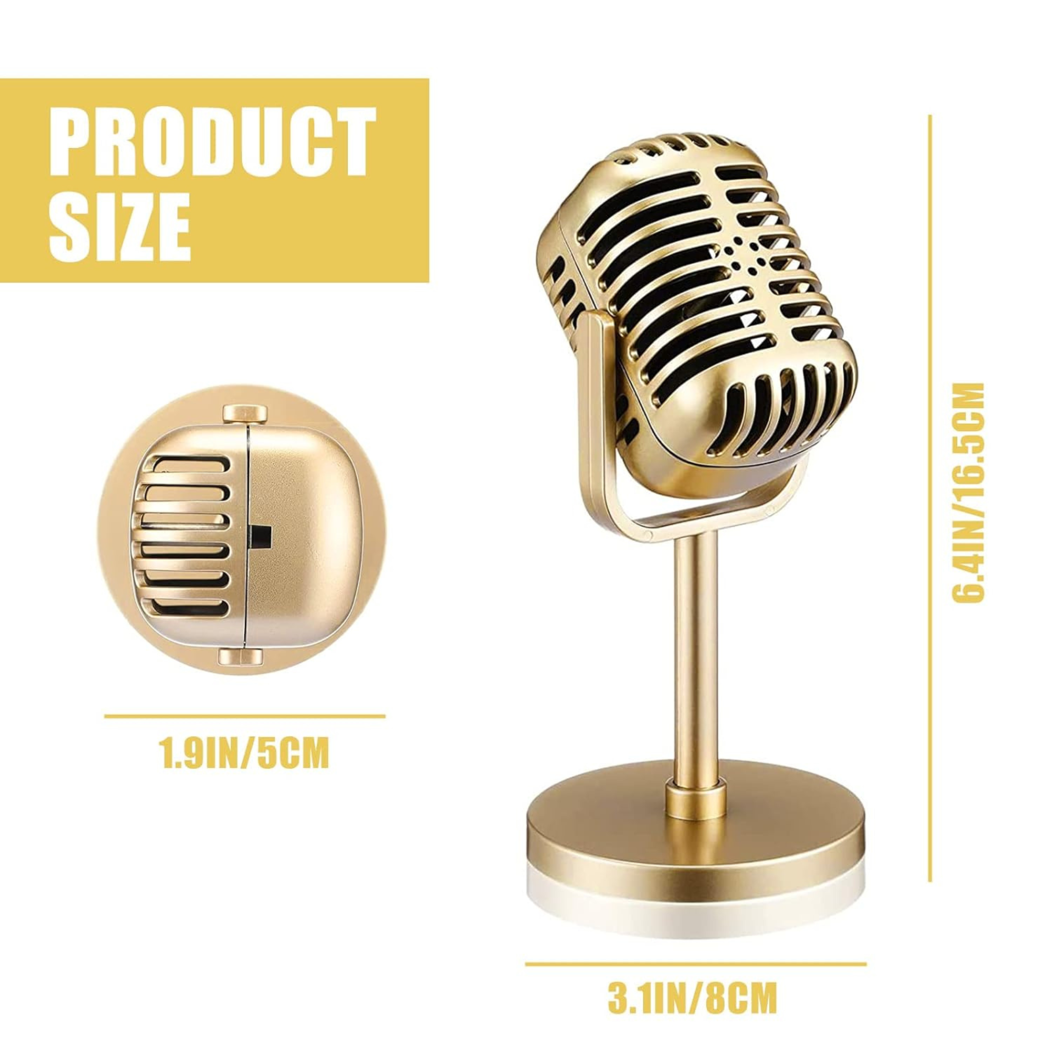 Vintage Theme Microphone Props Set