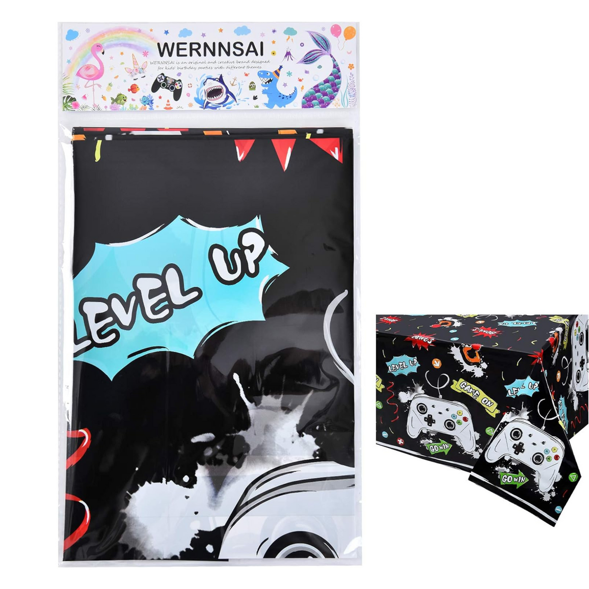 Gaming Theme Party Disposable Table Cover