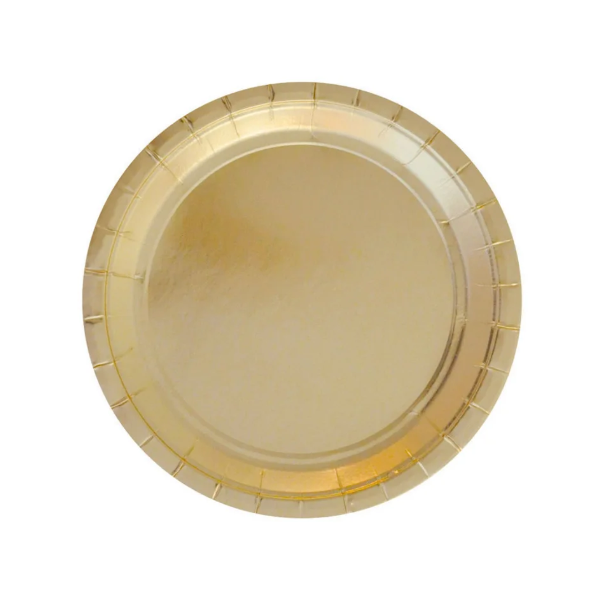 Glittering Gold 9 Inch Paper Plates Set