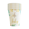 Load image into Gallery viewer, Gold Letter Oh Baby Paper Cups Set
