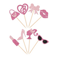 Load image into Gallery viewer, Barbie Theme Cup Cake Toppers Set
