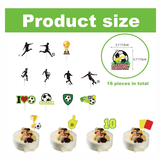 Football Theme Party Cake Toppers