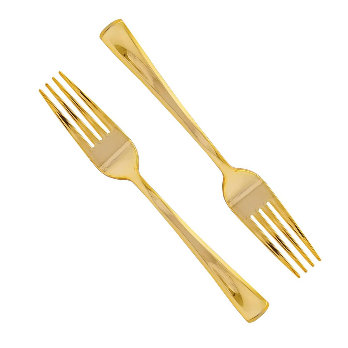 Gold Bridal Shower Decorations Cutlery Set (Forks)
