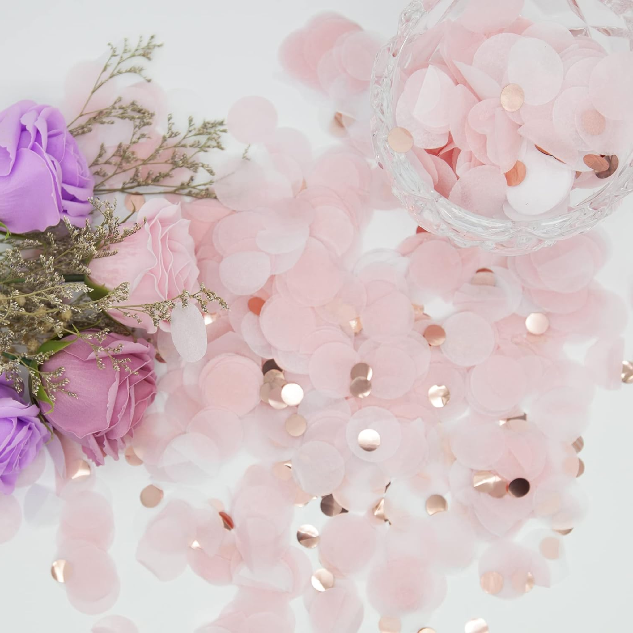 Ballerina Theme Pink & Rose Gold Tissue Confetti