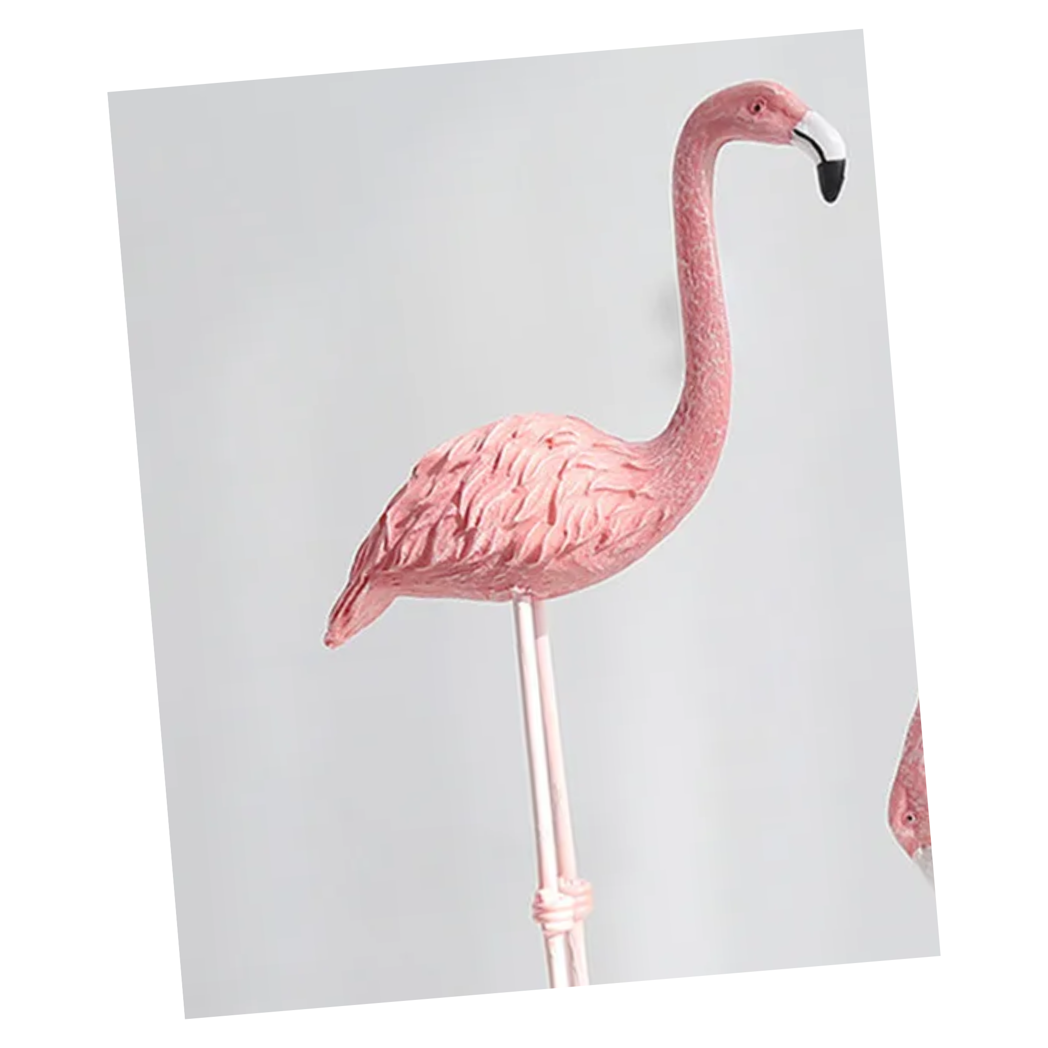 Resin Pink Flamingo Statue Figurine