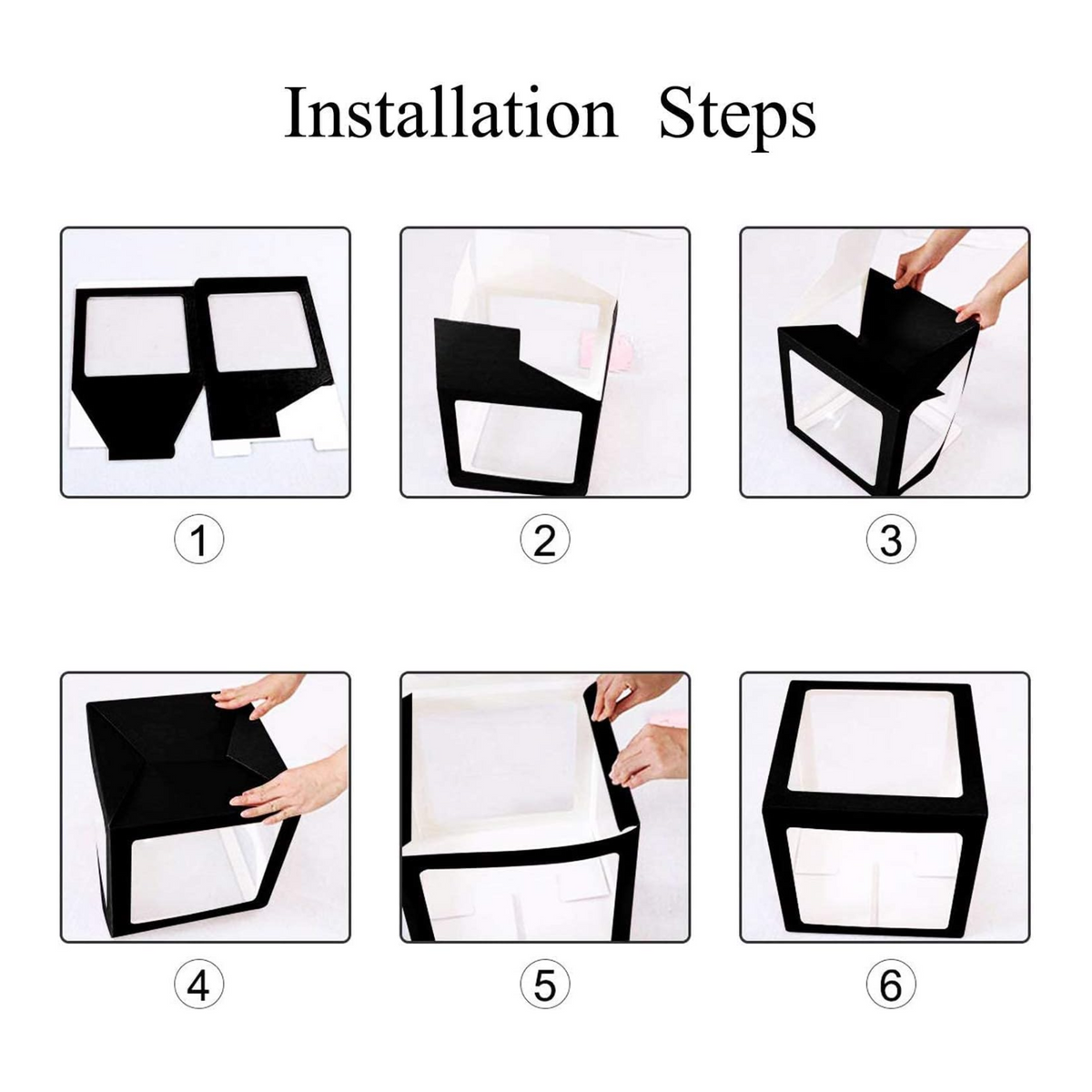 Graduation Black Balloon Boxes Set