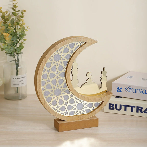 Ramadan Decorative Wooden LED lamp