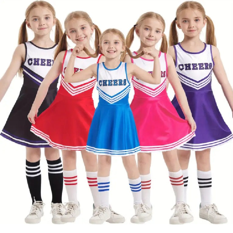 Girl's Cheerleading Dress Costume