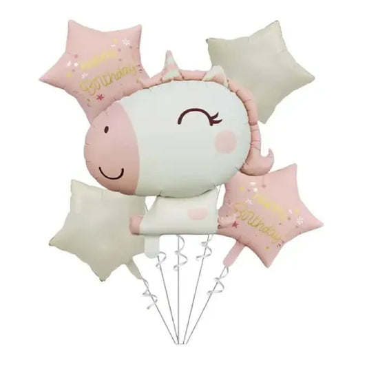 Cute Unicorn Balloons Bouquet