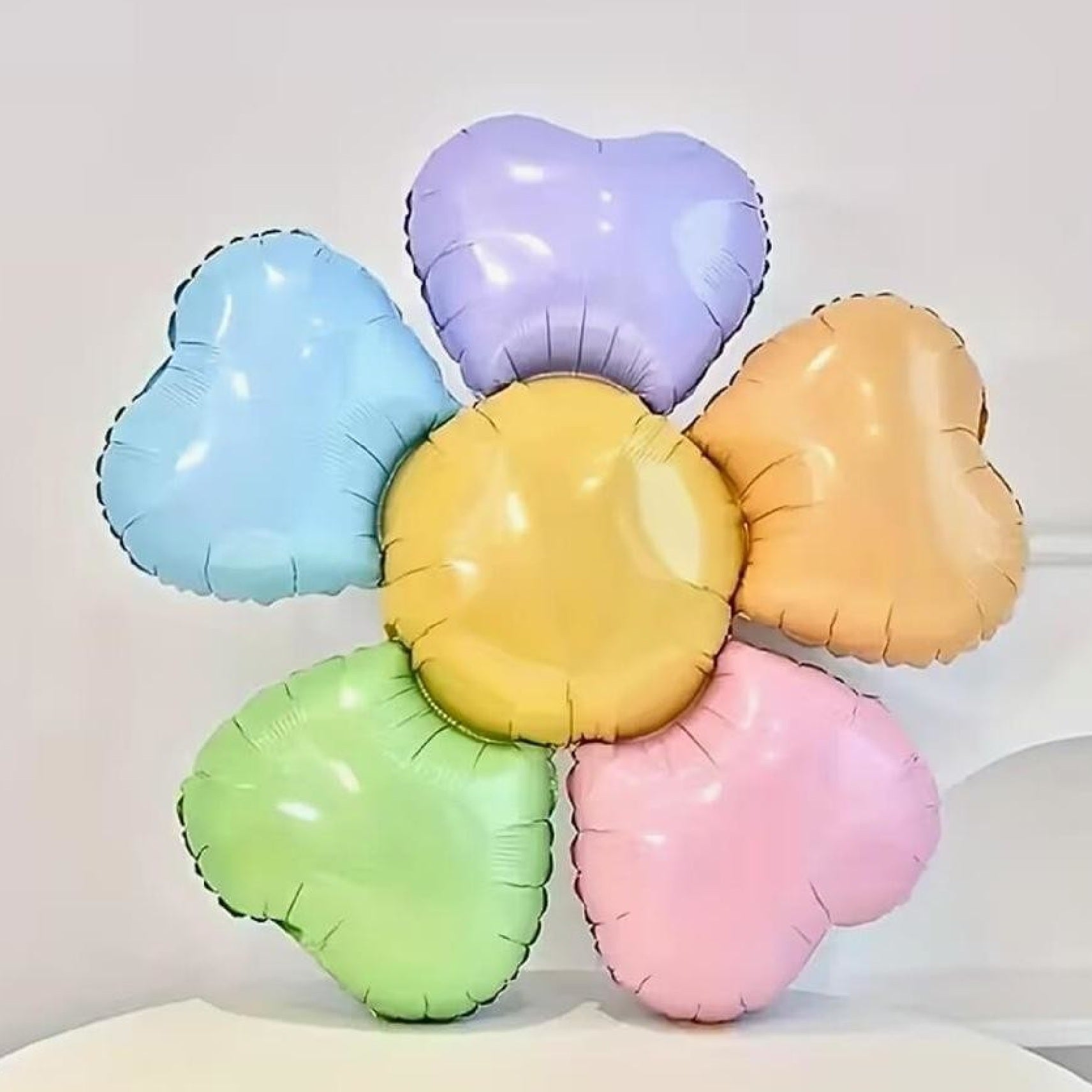 Jumbo Pastel Rainbow Daisy Foil Balloon