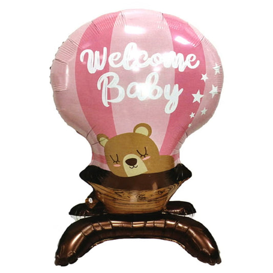 Welcome Baby Gilr Standing Foil Balloon