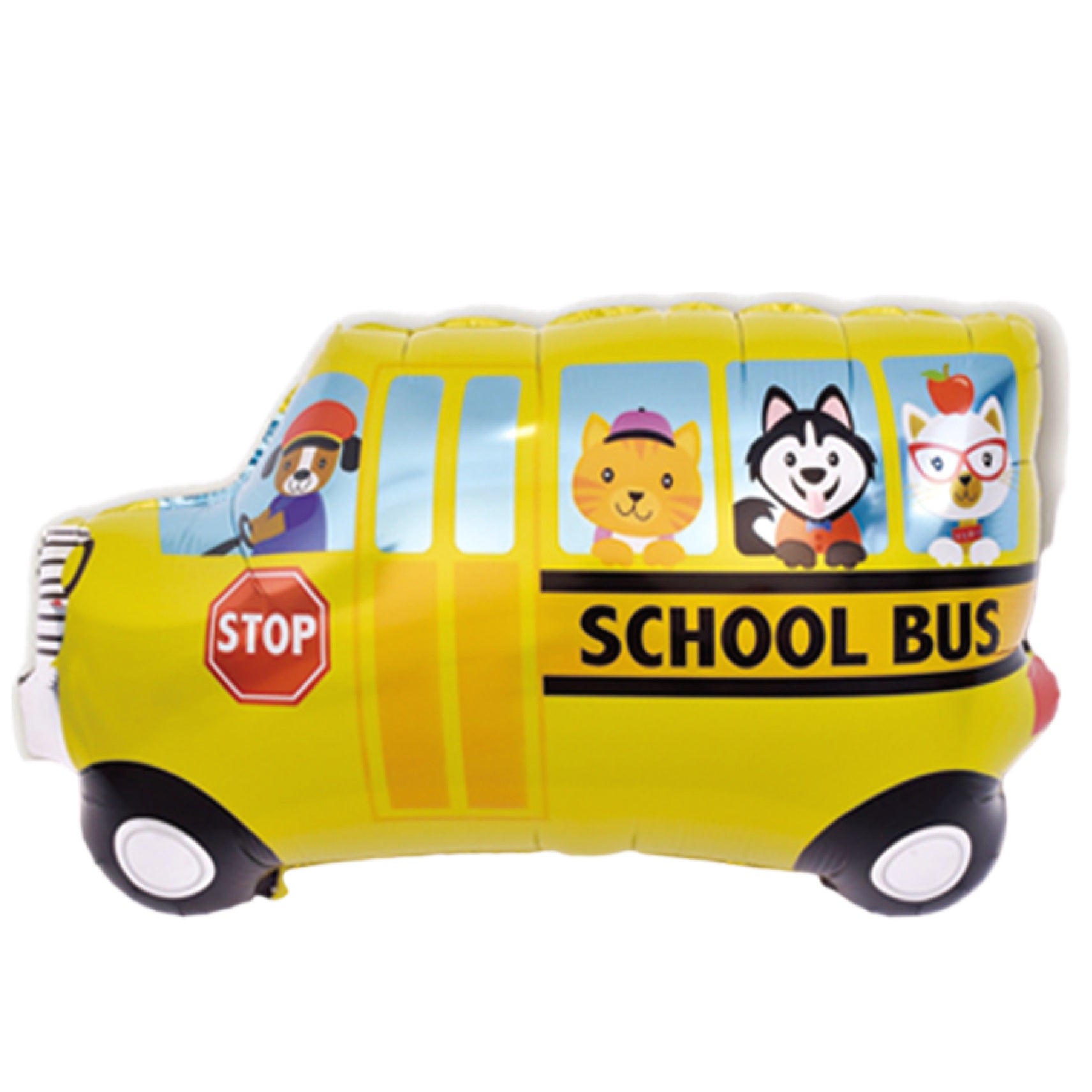 Yellow School Bus Foil Balloon