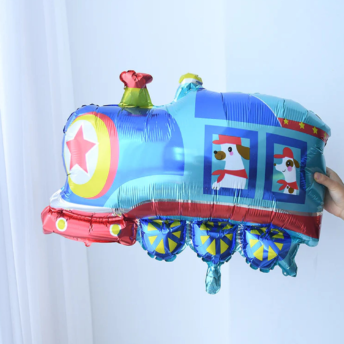The Blue Train Foil Balloon