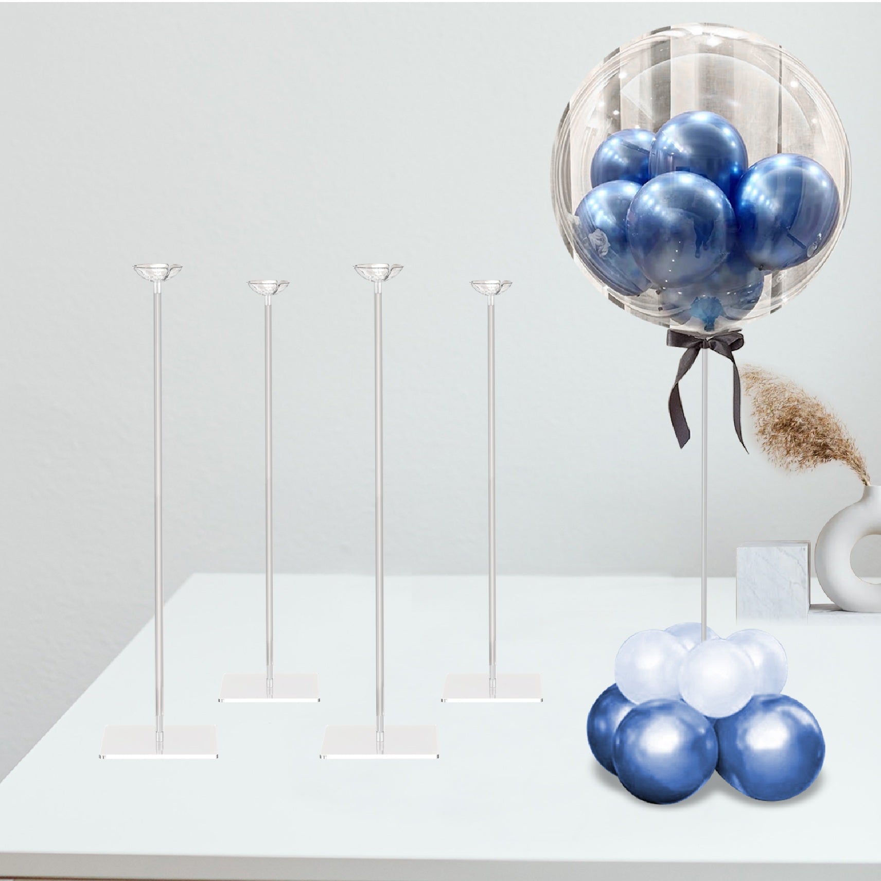 Clear Acrylic Balloon Stand Set