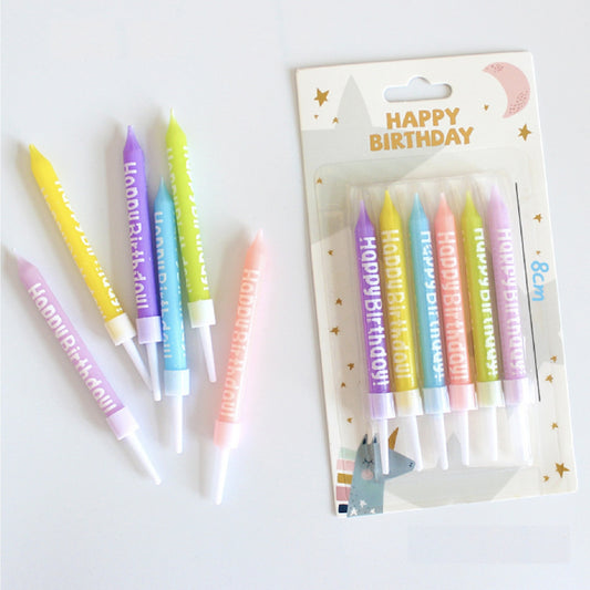 Happy Birthday Rainbow Candles