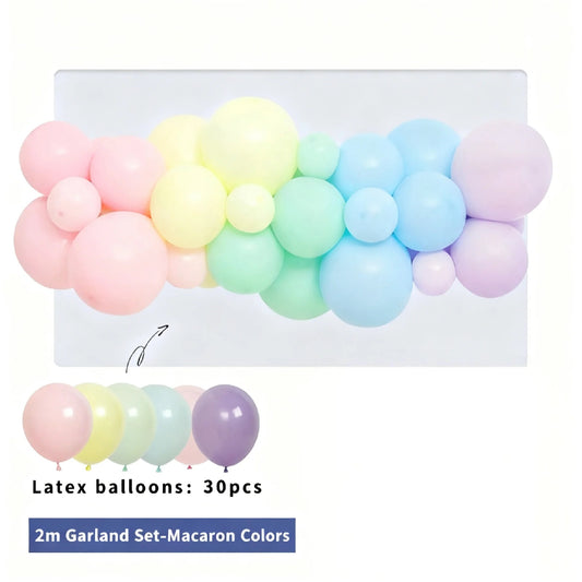 Pastel Rainbow Balloon Garland