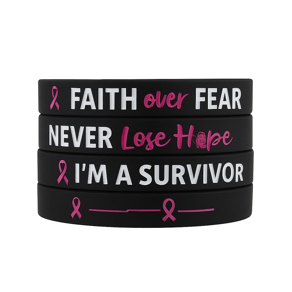 Pink October Elastic Bracelet 1 pc – Breast Cancer Awareness
