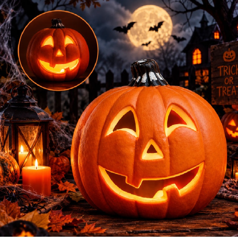 Light-Up Jack-O-Lantern Pumpkin