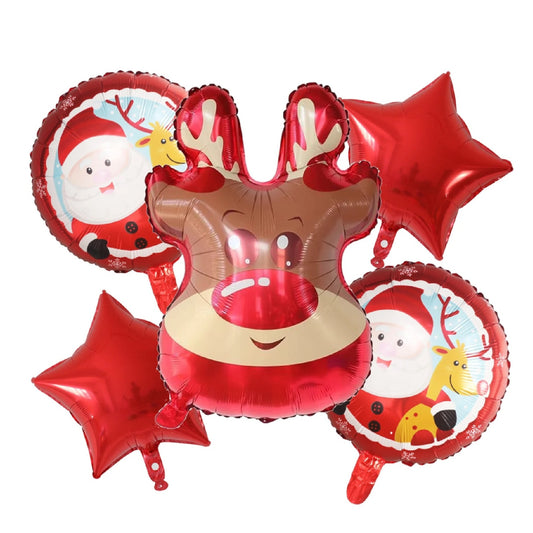 Rudolph & Santa Balloon Bouquet