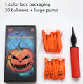 Load image into Gallery viewer, Light-up Halloween Balloons Spooky Pumpkin Set
