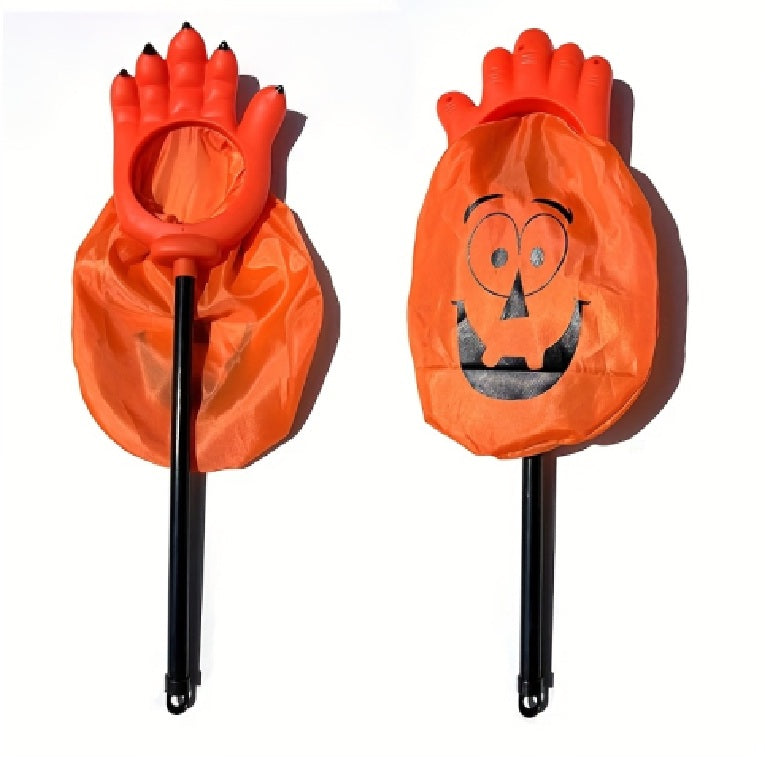 Halloween Palm Hand Trick-or-Treat Bag 1pc (Orange)
