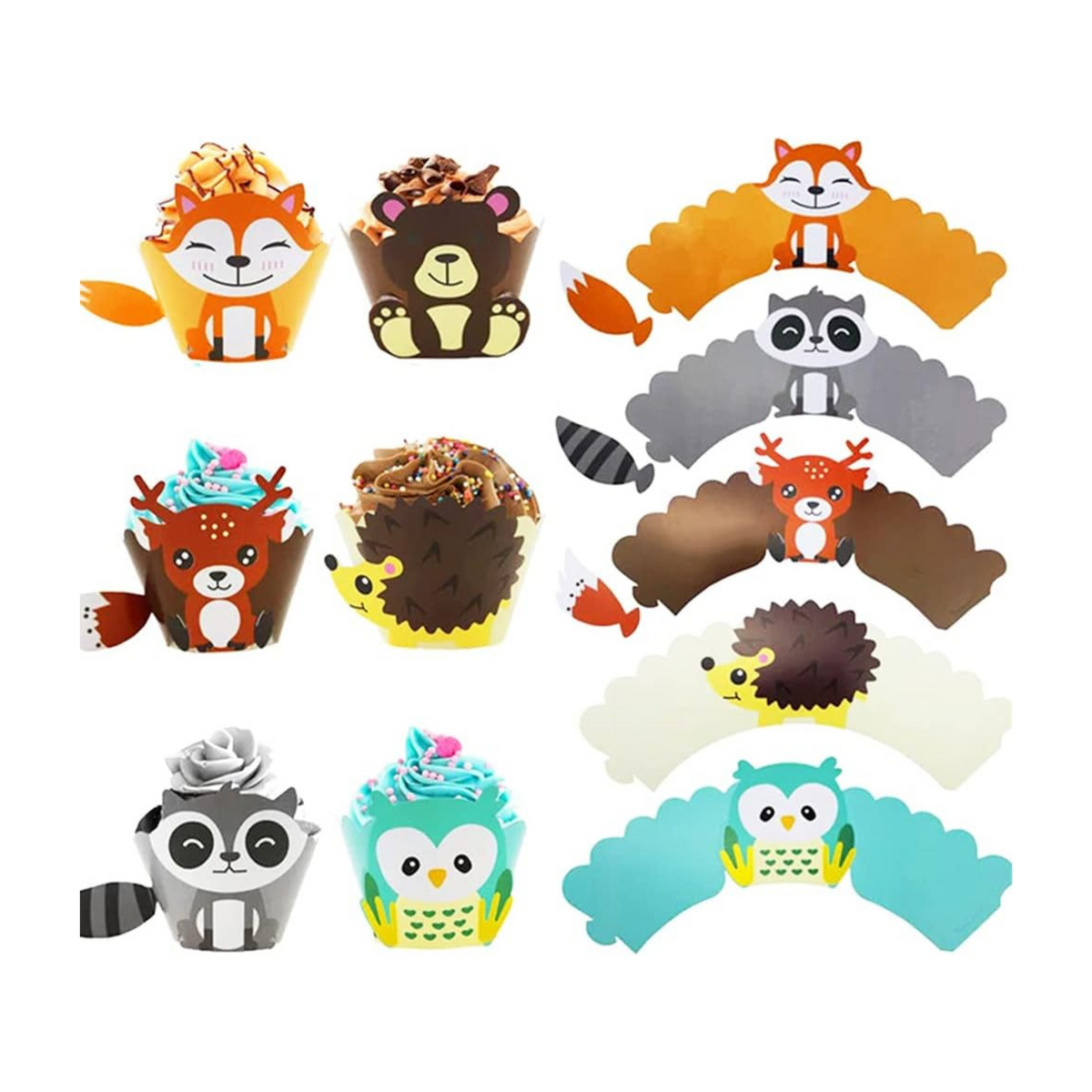 Woodland Cupcake Wrappers Set