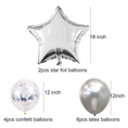 Load image into Gallery viewer, Happy Birthday Balloons Banner Set (Silver)
