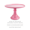 Load image into Gallery viewer, Barbie Theme Pink Melamine Cake Stand
