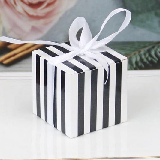 Striped Party Favor Box Set