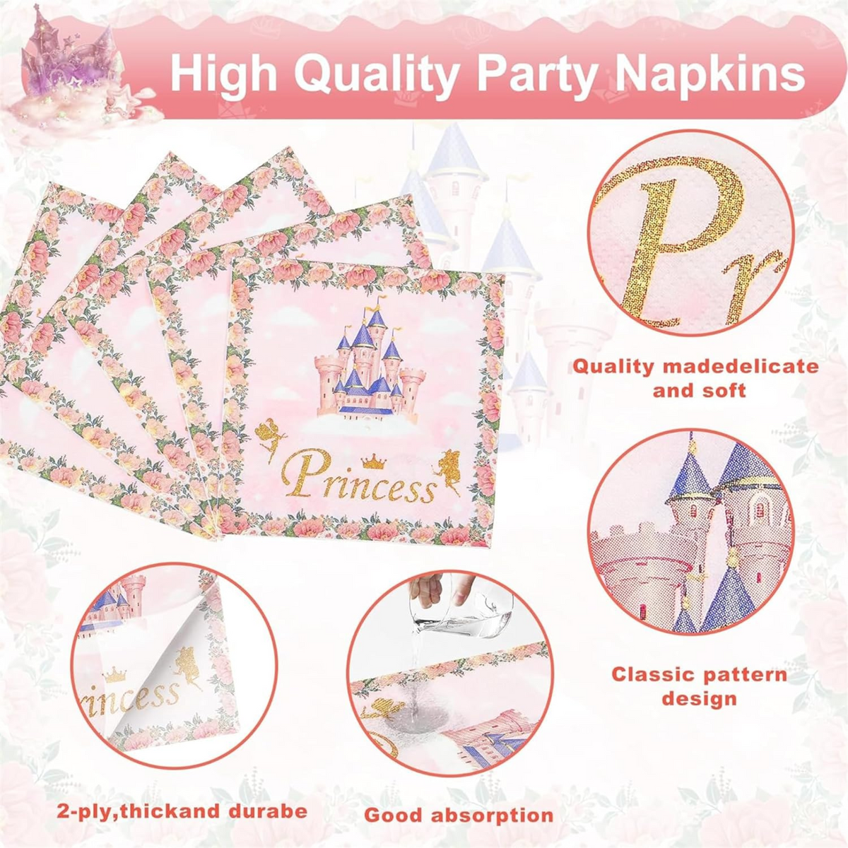 Princess Theme Party Tableware Set