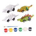 Load image into Gallery viewer, DIY TOYS Puzzle Painted Dinosaur PULL BACK CAR
