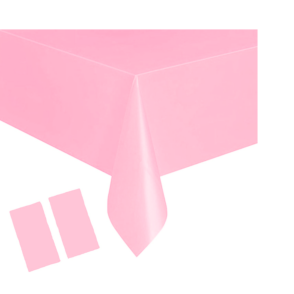 Pink Swirl Premium Plastic Table Cover Set