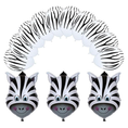 Load image into Gallery viewer, Animal Head Safari Foil Balloon (Zebra Head)
