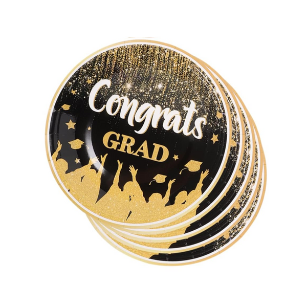 Graduation Congrats Grad 7 Inch Paper Plates Set