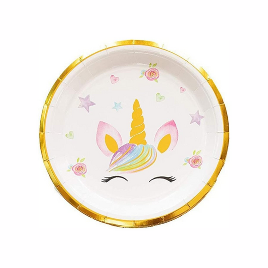 Gold Unicorn Theme Tableware Set