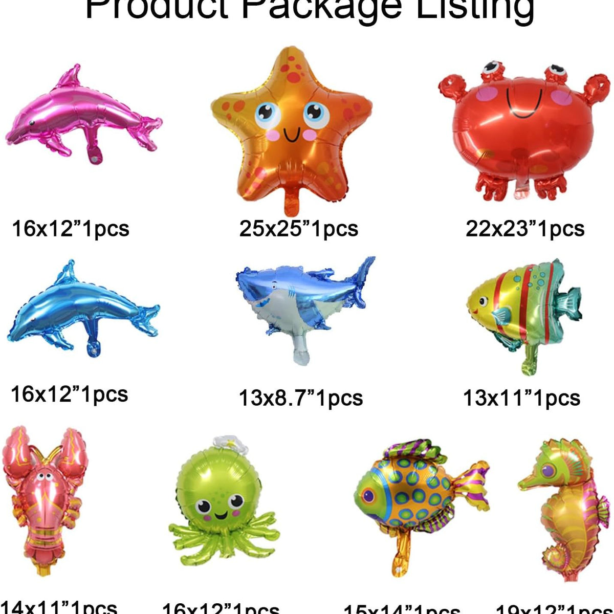 Ocean Themed Party Balloon Decorations