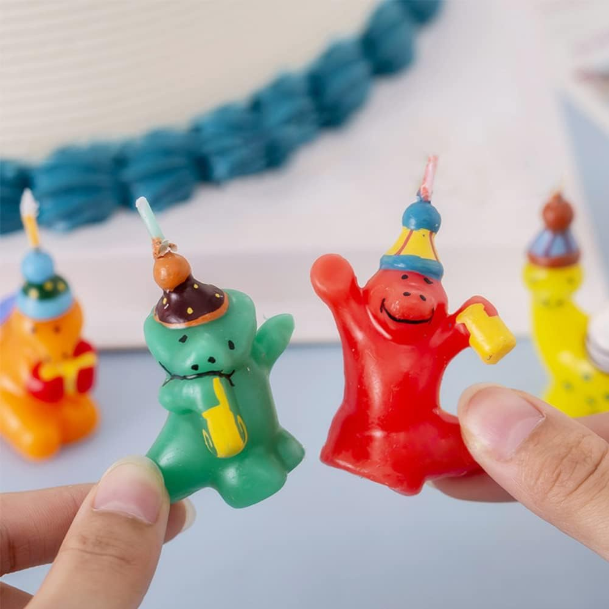 Dinosaur Birthday Party Candles Set