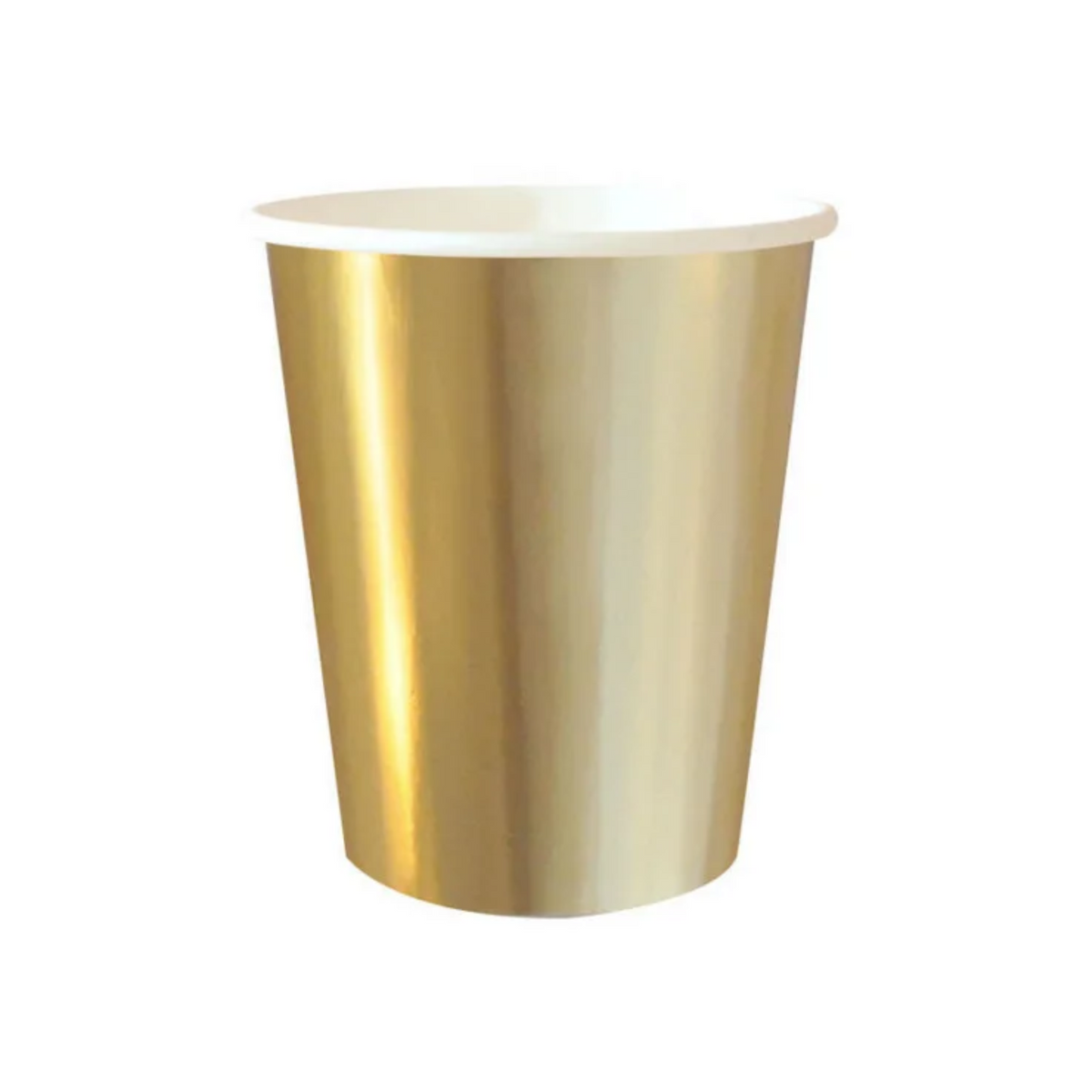 Glittering Gold Paper Cups Set