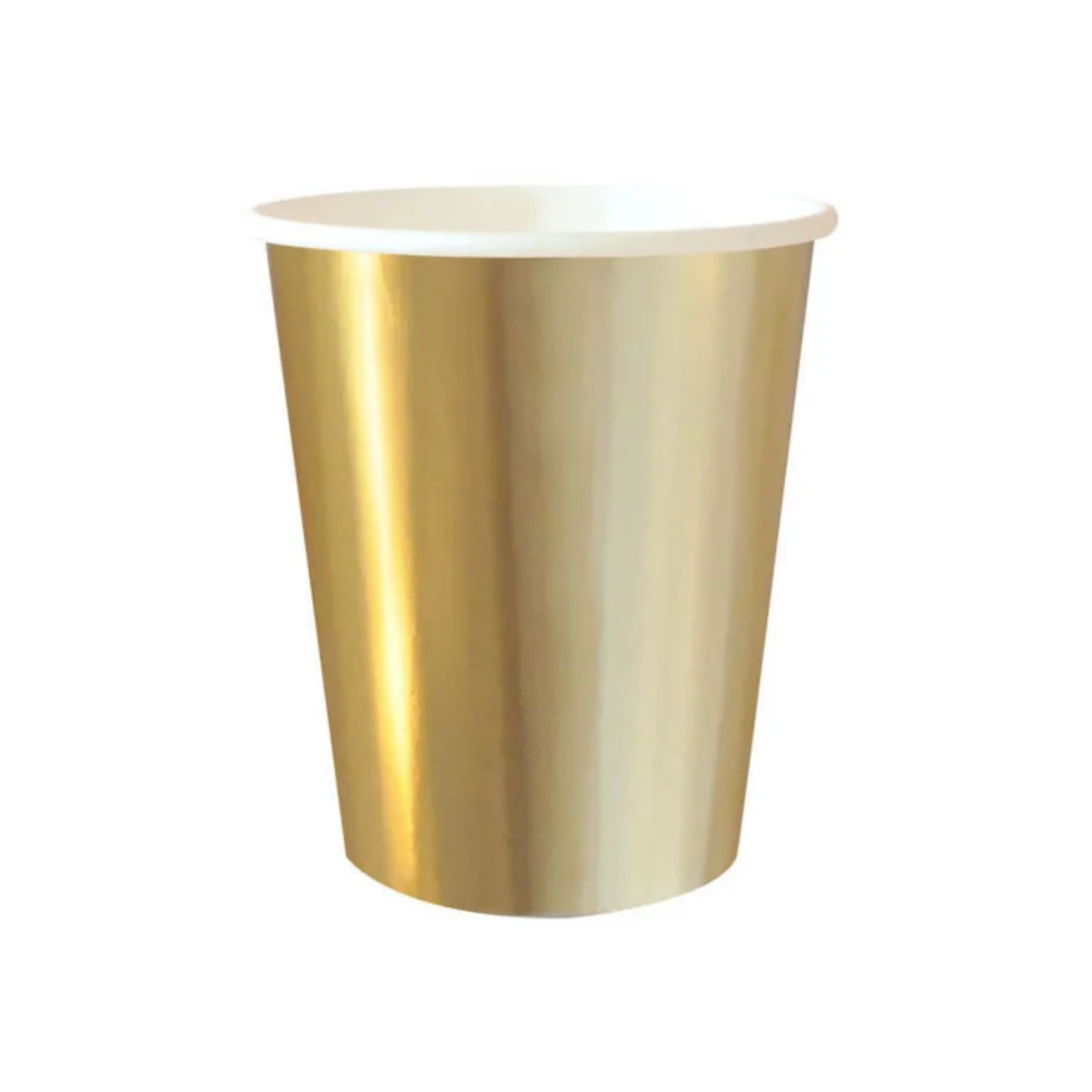 Glittering Gold Paper Cups Set