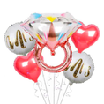 Load image into Gallery viewer, Rose Gold Diamond Ring Balloons
