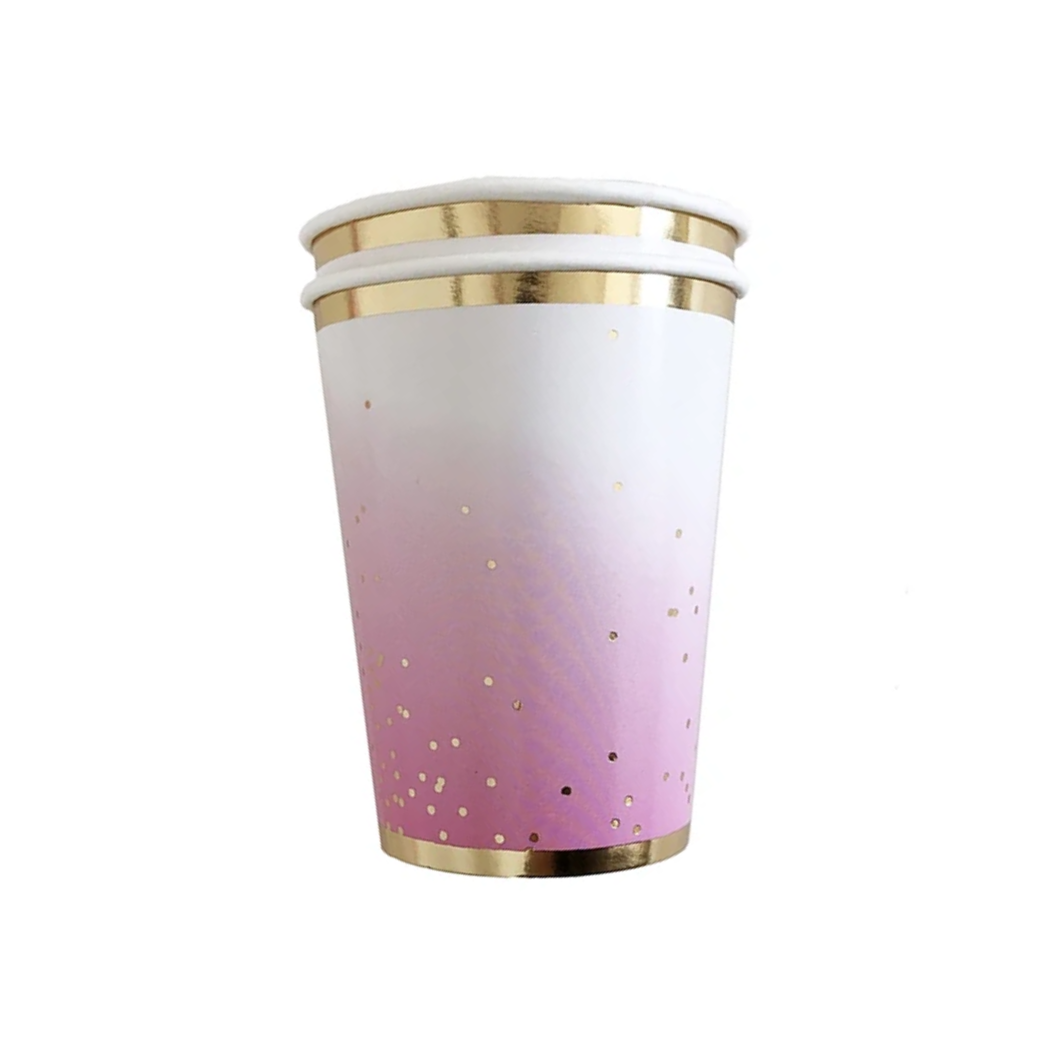 Pink Ombre with Gold Foil Dots Tableware Set