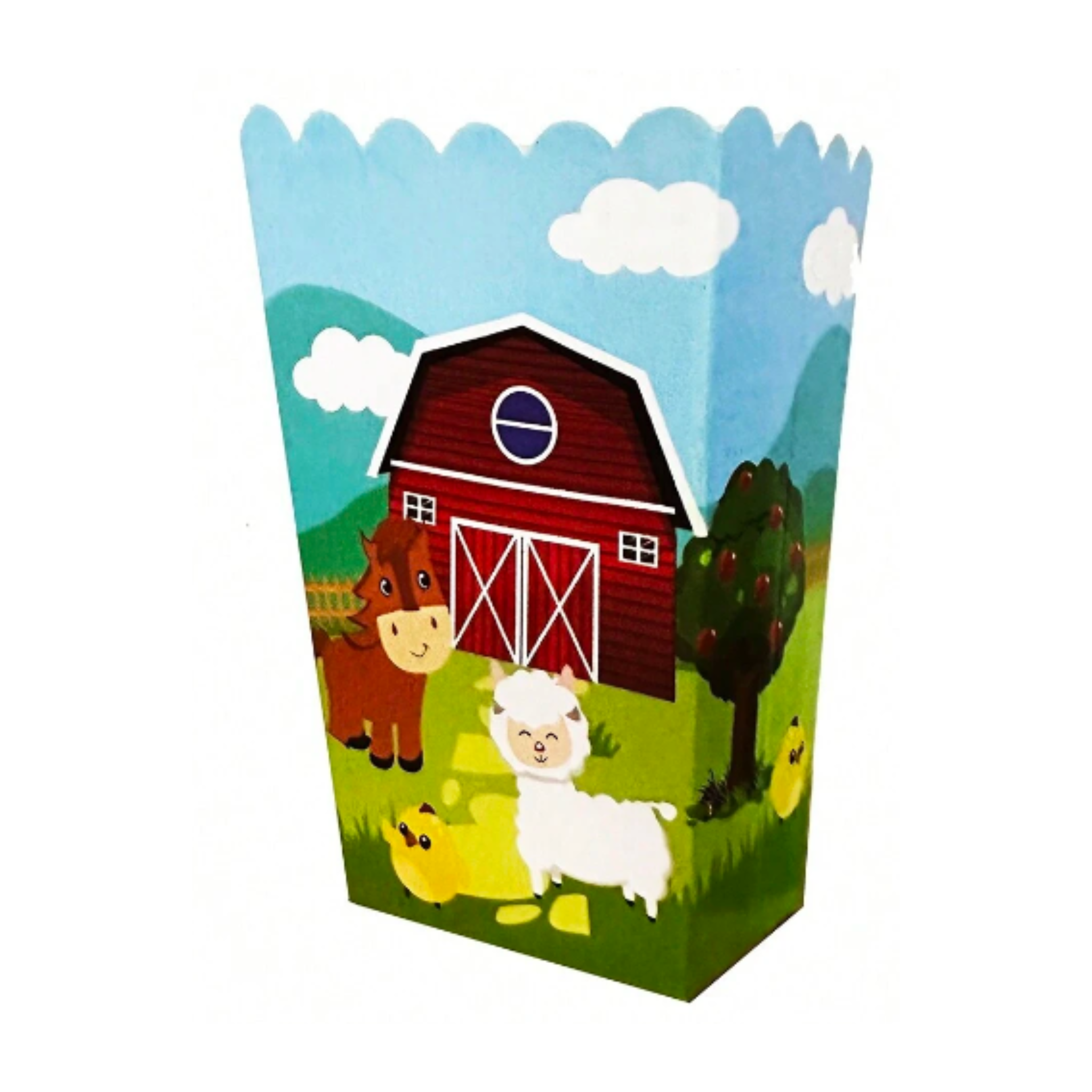 Farm Animal Popcorn Boxes Set