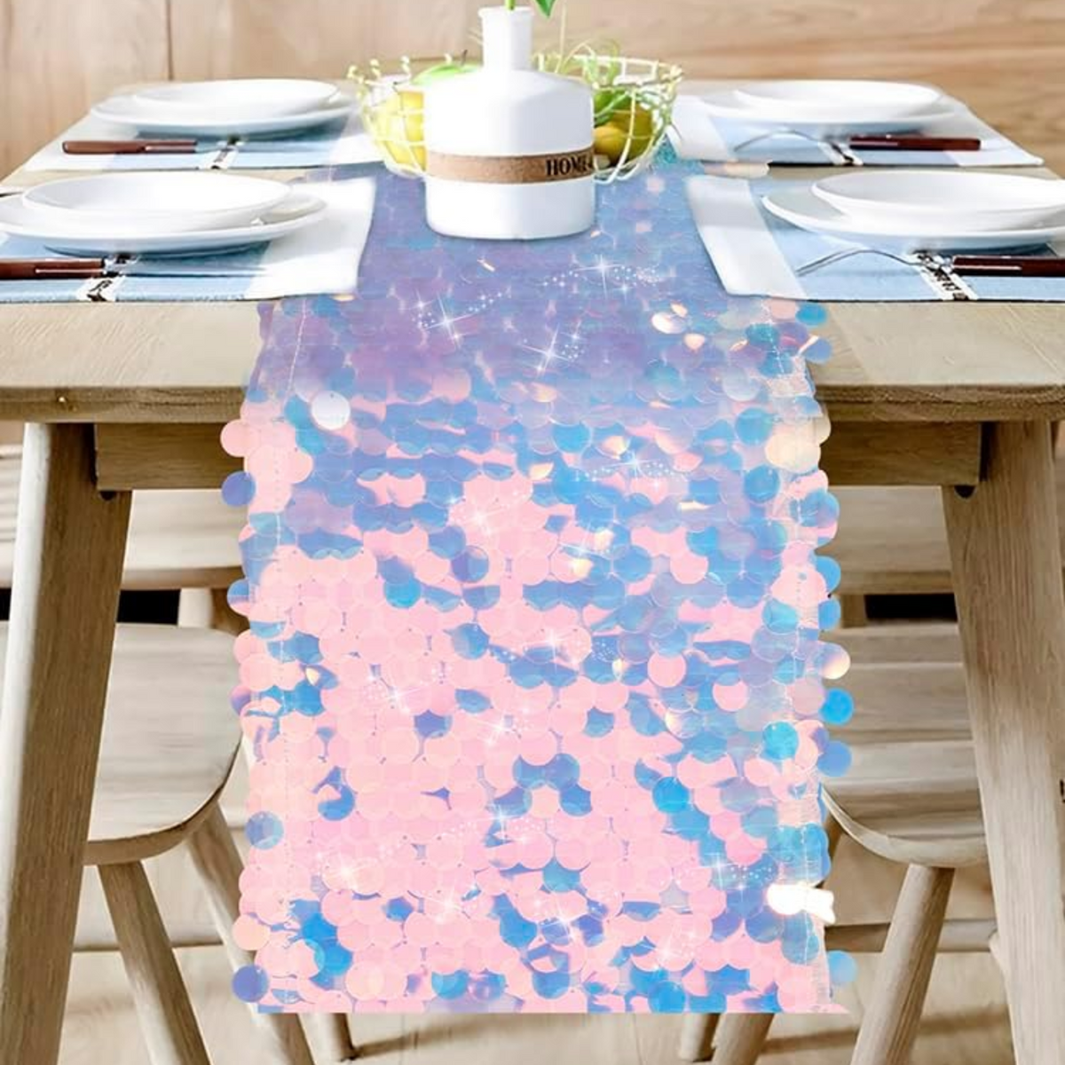 Mermaid Theme Party Table Runner